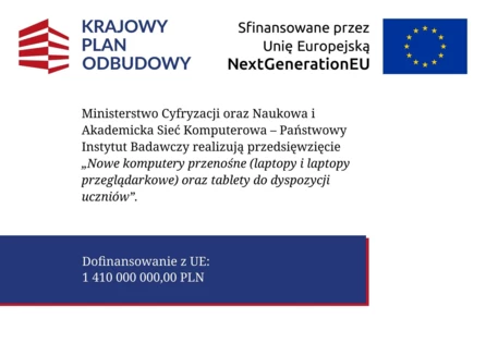 Nieodpłatne przekazanie sprzętu w ramach projektu KPO C15G dla uczniów publicznych szkół podstawowych