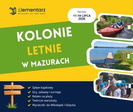 Zapraszamy na Kolonie Letnie w Mazurach